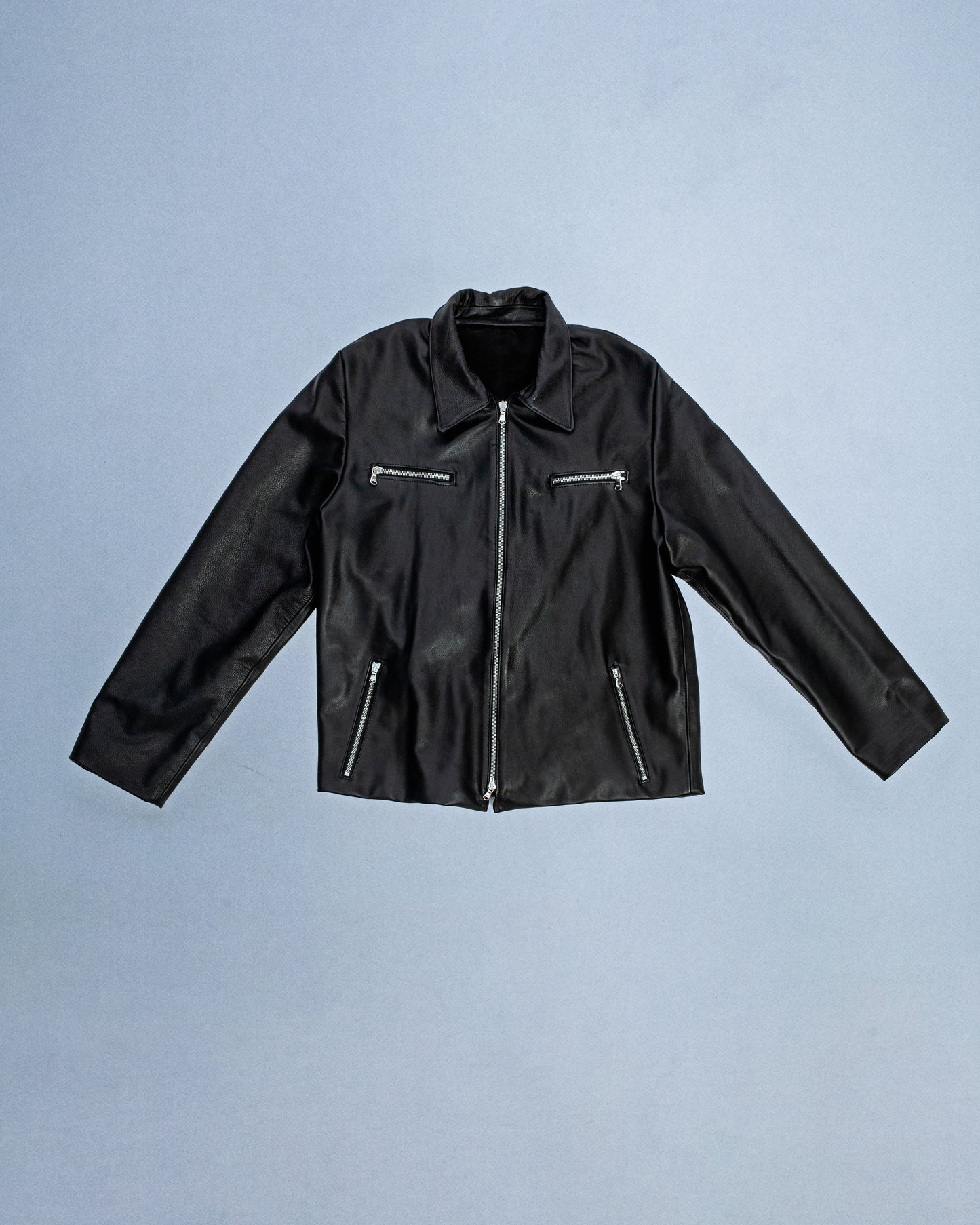 Leather Vertebrae Jacket